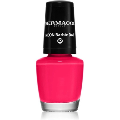 Dermacol Neon neonový lak na nehty odstín 42 Neon Barbie Doll 5 ml