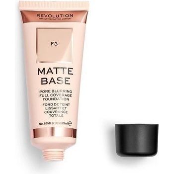 Makeup Revolution Matte Base Foundation Plne krycie a zmatňujúci make-up F6 28 ml