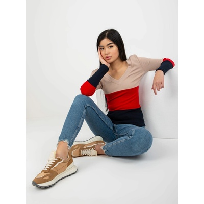 Blouse RV BZ 8429.41P navy red červená