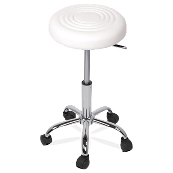 Image 1 of Carmen Табуретка с колелца Carmen 3075 - бял (B3521082)