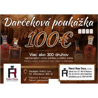Darčeková poukážka 100€