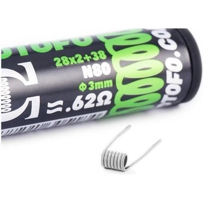 Wotofo 10 coils dual core fused clapton ni80 (28x2+38) wotofo