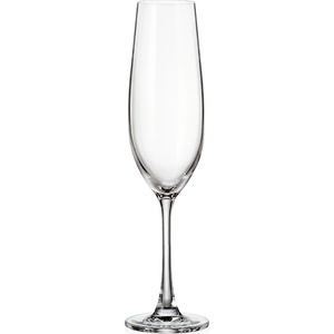 Bohemia royal & crystalite Чаша за шампанско Bohemia Royal Sarah 260ml, 6 броя (1010080) - topmall