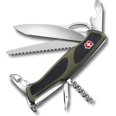 VICTORINOX 12-funkcí RANGERGRIP 79, zelený/černý, LIMIT.ed.130 mm
