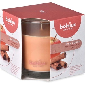 Bolsius Bolsius Polska Sprzedaż sp. z o. o. Ароматна свещ Bolsius Aromatic 2.0 в стъкло, 95x95 мм, ябълка и канела