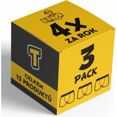 Nedeto 4x Пакет от три - мъжки боксерки Nedeto спортна еластична лента - тримесечен годишен абонамент Nedeto | Mnogotsveten | МЪЖЕ | M