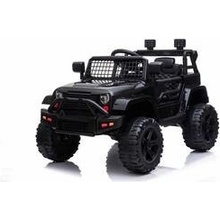 Beneo elektrické autíčko Offroad s pohonem zadních kol 12V baterie Vysoký podvozek široké sedadlo Odpružené nápravy 24 GHz Dálkový ovladač MP3 přehrávač se vstupem USB / SD LED světla černá