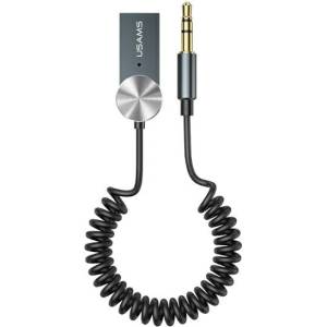 USAMS Аудио адаптер USAMS Bluetooth 5.0USB-AUX, сив (Usa000732)