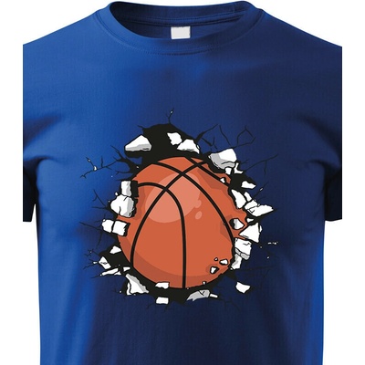 Dětské tričko Basketbalový míč Modrá Canvas Bezvatriko.cz 2185