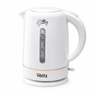 Voltz Електрическа кана Oliver Voltz Daisy OV51230W, 2200W, 1.7 л, Автоматично изключване, Бял (Daisy OV51230W)