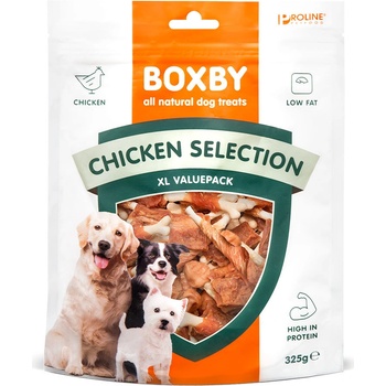 Boxby Snacks Chicken Selection výhodné balenie: 2 x 325 g