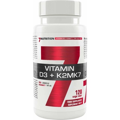 7Nutrition Vitamin D3 + K2 MK7 120 vege kapsúl