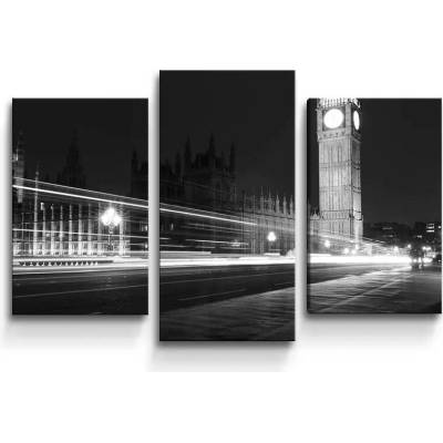 Sablio Obraz - 3-dílný Westminsterský palác - 75x50 cm