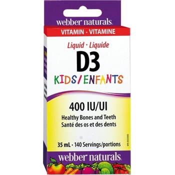 Image 1 of Webber Naturals Vitamin D3 Kids 400 IU [35 мл]