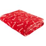 Catherine Lansfield Одеяло с коледен мотив от микроплюш 130x170 cm Candy Cane - Catherine Lansfield (BD/57740/W/130170/RE)