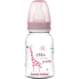 Canpol babies Шише за хранене Canpol - Розово, 125 ml (59/100_pin) - ozone