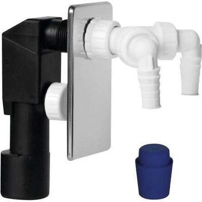 Bruckner Podomítkový pračkový sifon, 2 přípojky, DN40/50, nerez lesk 168.452.3 – Hledejceny.cz