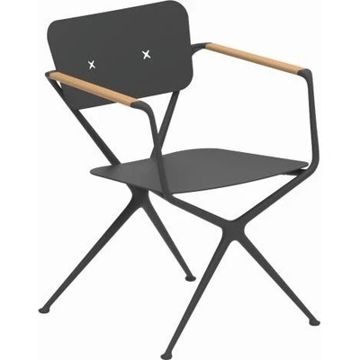 Royal Botania Exes bez sedáku antracit / teak