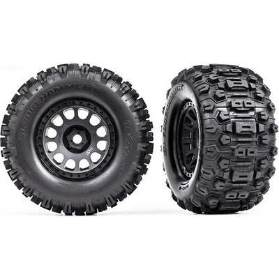 Traxxas 1:6 XRT 8S 4WD TQi RTR: Koleso disk XRT Race pneu Maxx Sledgehammer 1 pár