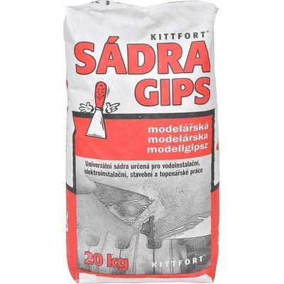 Kittfort Sádra šedá, stavební 20kg 107196