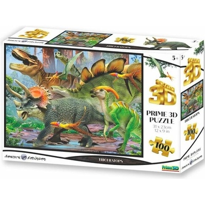 Prime3D Triceratops 3D 100 dielov