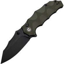Civivi Natterjack Milled OD Green G10 Handle BSW 14C28N Button Lock C24028-1