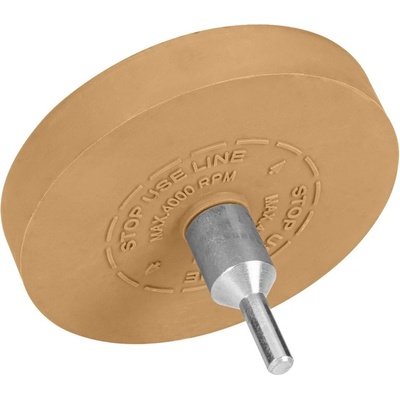GRAPHITE 55H811 gumový kotouč na odstraňování lepidla a samolepek 88mm
