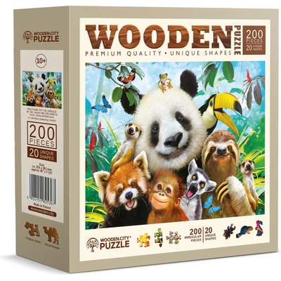 Wooden City - Puzzle Welcome to the Jungle wooden - 200 piese