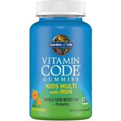 Garden of Life Vitamin Code Kids Multi with Iron, 90 желирани таблетки, Garden of Life (72460)