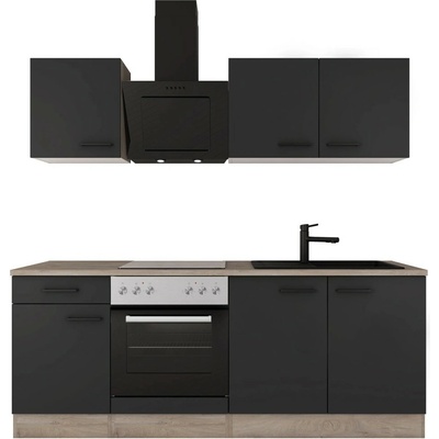 Flex-Well Kuchyňa CAPRI 210 cm/typ 3-rúra/var.doska/digestor