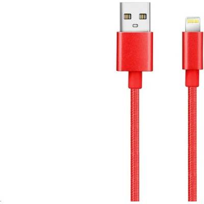 WG 7955 Datový Lightning MFI na USB-A 1m červený
