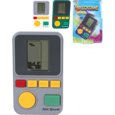 Retro digitální konzole Tetris Brick Game padající kostky na baterie Zvuk