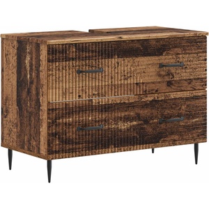 vidaXL Шкаф за мивка в баня HAARLEM Старо дърво 82 x 41 x 58, 5 см (896803)