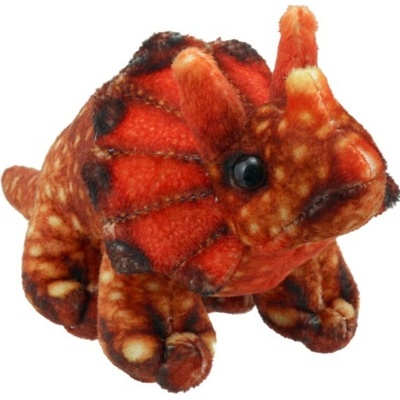 The Puppet Company Ltd. The Puppet Company – prstový maňásek – Triceratops - oranžový (Finger Puppets 15 cm – Triceratops - Orange)