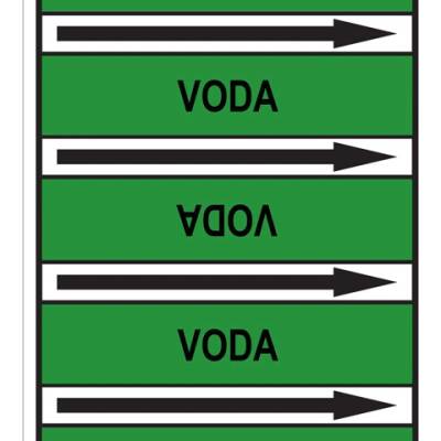 Značení potrubí, voda PZ 229114