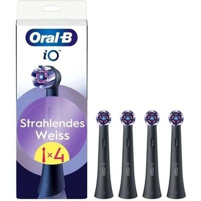 Oral-B iO черна четка за зъби, пакет от 4 броя (8700216194594)