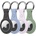 Dux Ducis Leather Key Ring AirTag 4 pack - multicolor