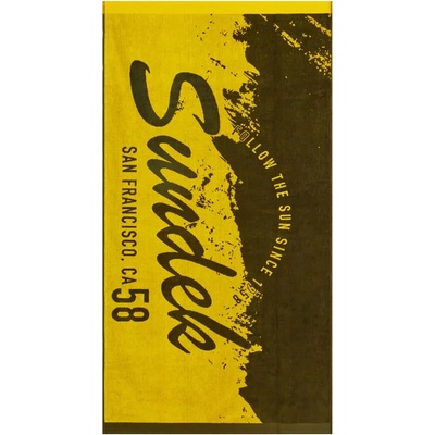 SUNDEK Хавлиена кърпа Sundek Maxi logo towel - Yellow (Dk Ar Green 01)