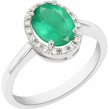 Eppi Smaragdový prsten s diamanty Arya R140