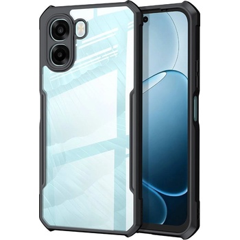 OPPO Защитен Калъф XUNDD за Oppo A6x 5G / A6x 4G - Акрилен Гръб + TPU Рамка, Airbag технология, 0.8mm Повдигнати Ръбове, Вкл. Протектор - Черен