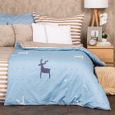 4Home bavlna obliečky Deer 200x220 2x70x90
