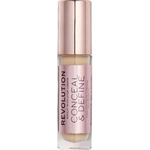 Revolution Beauty Conceal & Define Течен коректор, C5, 4 g - baby