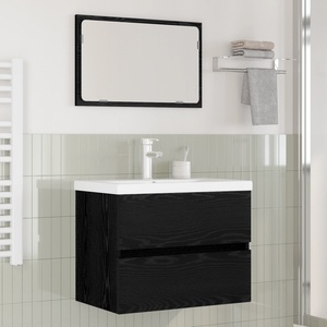 vidaXL Комплект мебели за баня 3 бр. Дъб 61 x 39 x 45 см (3393503)