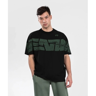 Venum pánské tričko Connect Black/Green černé