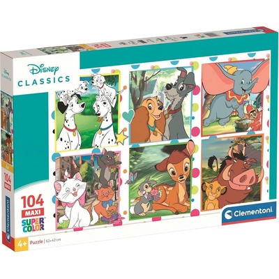 Clementoni Пъзел Clementoni от 104 макси части - Дисни класики (25016)