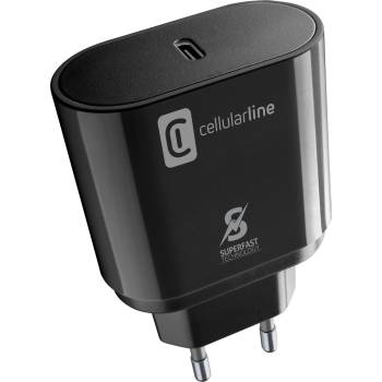 Cellularline Зарядно pd 220v usb-c 25w