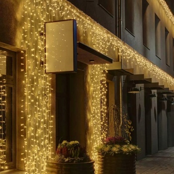 DecoLED LED žiarivo zlatá FLASH 1x5 m pevná biela 500 diód IP67