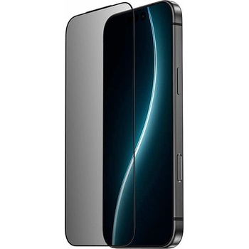 Benks Стъклено защитно покритие с определен ъгъл на виждане за дисплея на iPhone 17 Pro (черен-прозрачен) - Benks Air Shield Privacy Tempered Glass