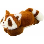 LEAN Toys Plush Toy Raccoon Brown Lying 30cm