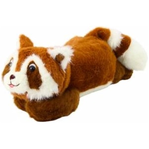 LEAN Toys Plush Toy Raccoon Brown Lying 30cm